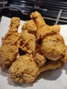 Fried chicken, foodies yummy Royalty Free Stock Photo