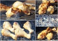 fried chicken on the grill - A2 poster