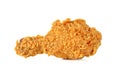 Fried chicken isolated on the white background