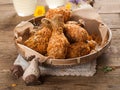 Fried chicken leg Royalty Free Stock Photo