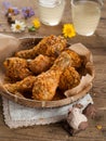 Fried chicken leg Royalty Free Stock Photo