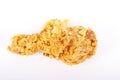 Fried Chicken Leg on White Royalty Free Stock Photo