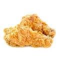 Fried chicken legs isolated on white background Royalty Free Stock Photo