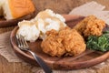 Fried Chicken and Mashed Potato Dinner