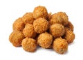 fried chicken nuggets isolated on a white background Royalty Free Stock Photo