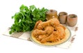Fried Chicken Pieces Royalty Free Stock Photo
