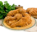 Fried Chicken Pieces Royalty Free Stock Photo