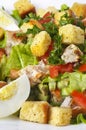 Fried chicken salad Royalty Free Stock Photo