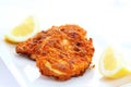 Fried chicken schnitzel Royalty Free Stock Photo
