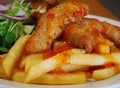 Fried Chicken Strips Royalty Free Stock Photo