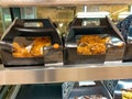 Fried Chicken on a warming display case at a Publix grocery store in Orlando, Florida