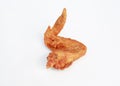 Fried Chicken Wing isolated on white background Royalty Free Stock Photo