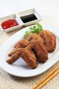 Fried chicken wings Royalty Free Stock Photo