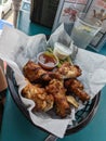 Fried chicken wings appetizer