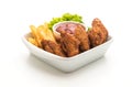 fried chicken wings Royalty Free Stock Photo