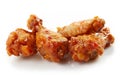 Fried chicken wings with sweet chili sauce Royalty Free Stock Photo