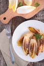 Fried chicory Royalty Free Stock Photo