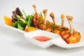 Fried chilli chicken wings Royalty Free Stock Photo