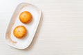 Fried Chinese Lava Buns Royalty Free Stock Photo