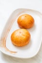 Fried Chinese Lava Buns Royalty Free Stock Photo