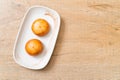 Fried Chinese Lava Buns Royalty Free Stock Photo