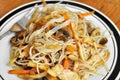 Fried Chinese Noodles Royalty Free Stock Photo