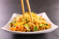 Fried chinese noodles Royalty Free Stock Photo