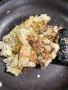 Fried cold mashed potato and cabbage - Bubble and Squeak Royalty Free Stock Photo