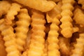 Fried Crinkle Fries Royalty Free Stock Photo