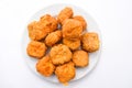 Fried Crispy Tofu (Tahu Goreng Krispi) - A typical Indonesian culinary food with delicious taste Royalty Free Stock Photo