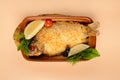 Fried crucian carp with lemon