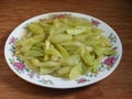 Fried cuke vegetable dish Royalty Free Stock Photo