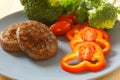 Fried cutlets on a plate