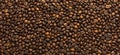Fried dark Coffee beans background