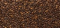 Fried dark Coffee beans background