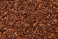 Fried dark Coffee beans background