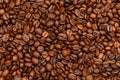 Fried dark Coffee beans background