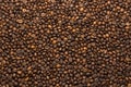 Fried dark Coffee beans background