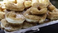 Fried donuts with sugar Royalty Free Stock Photo