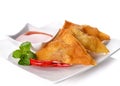 Fried dumplings :chinese food,asian food Royalty Free Stock Photo