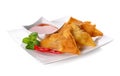 Fried dumplings :chinese food,asian food Royalty Free Stock Photo