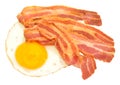 Fried Egg And Bacon Rashers Royalty Free Stock Photo