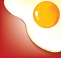 fried egg closeup background