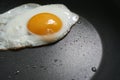 Fried egg in a frying pan