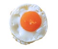 Fried egg isolate on white background