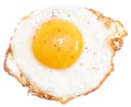 Fried Egg isolated on white Royalty Free Stock Photo