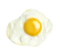 Fried egg isolated on white background Royalty Free Stock Photo