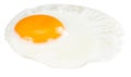 Fried Egg isolated on white Royalty Free Stock Photo