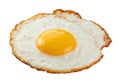 Fried egg isolated white background Royalty Free Stock Photo