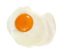 Fried Egg (With Path) Royalty Free Stock Photo
